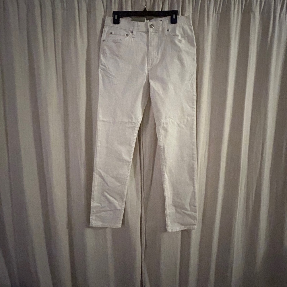 White slim fit jeans